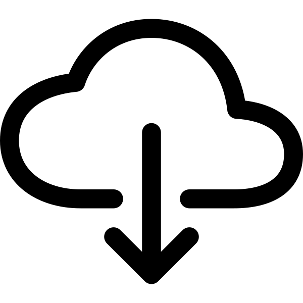 Cloud Download Outline