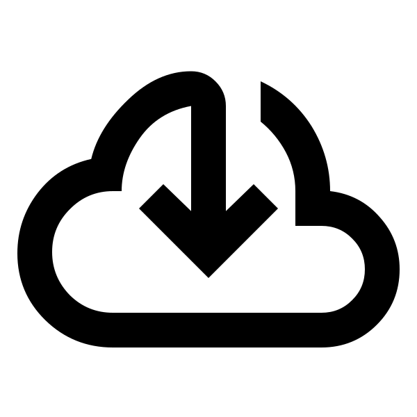 Cloud Download Outline