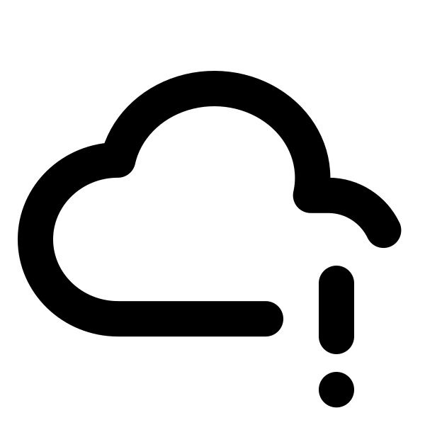Cloud Exclamation