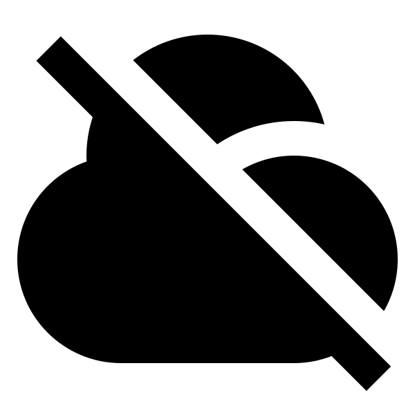 Cloud Off Fill