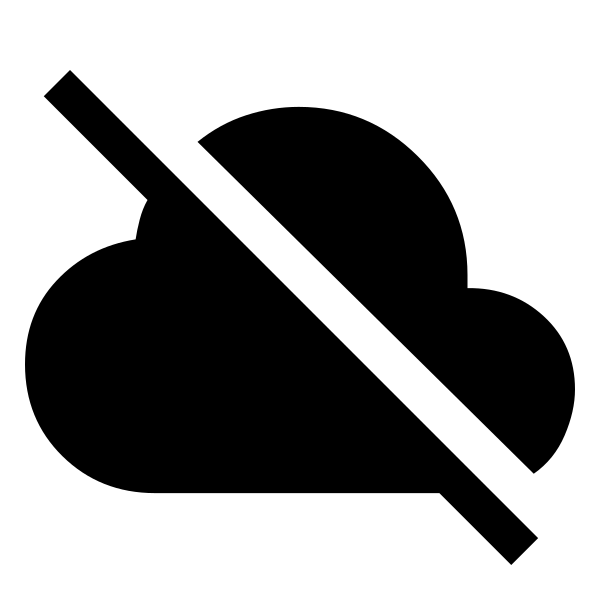 Cloud Off Fill