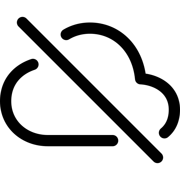 Cloud Offline Outline