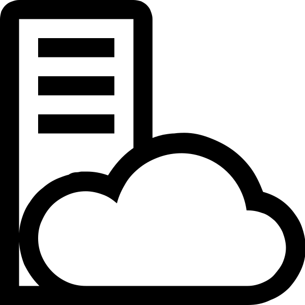Cloud Server Vector