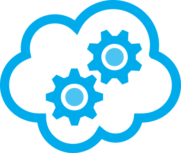 Cloud Services Outline Vector