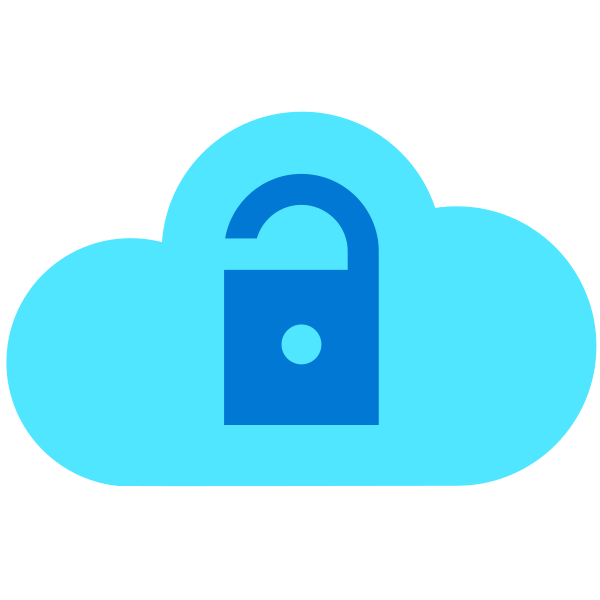 Cloud Unlock Vector