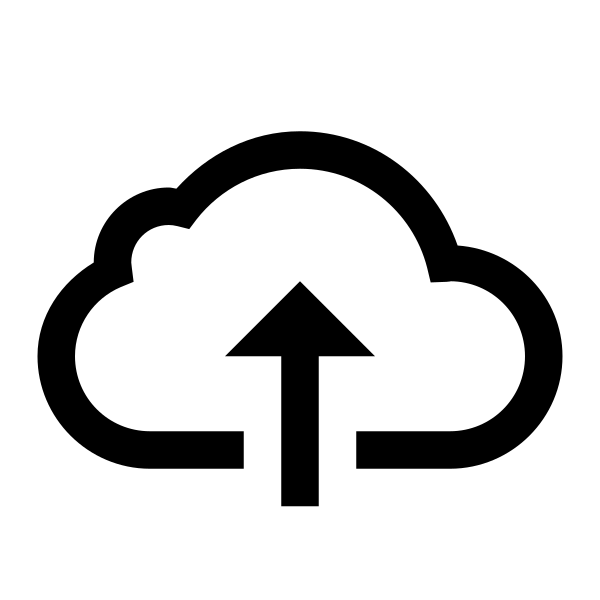 Cloud Upload Alt Solid Vector