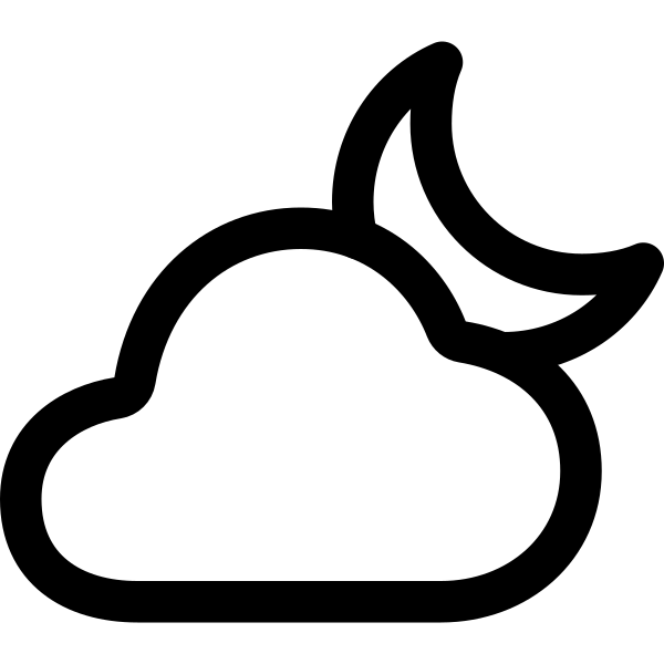 Cloudy Night Outline