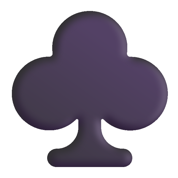 Club Suit Color Vector
