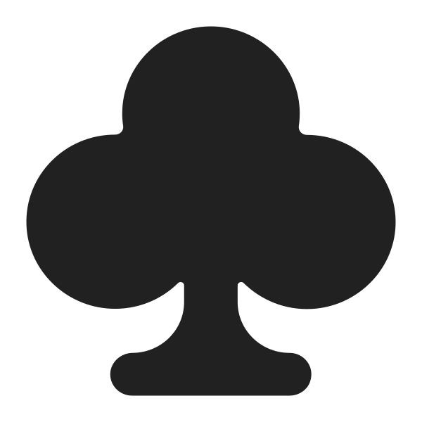 Club Suit Flat Vector