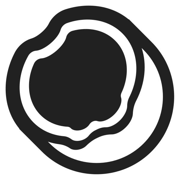 Coconut High Contrast Vector