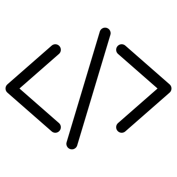 Code Slash Outline
