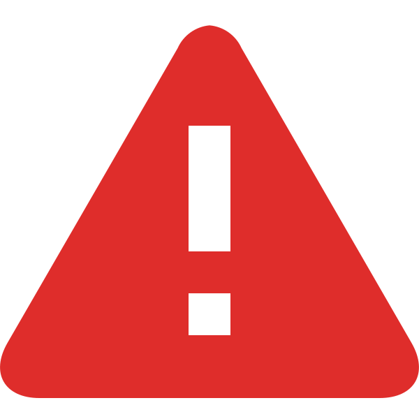 Codex Icon Alert Red Vector