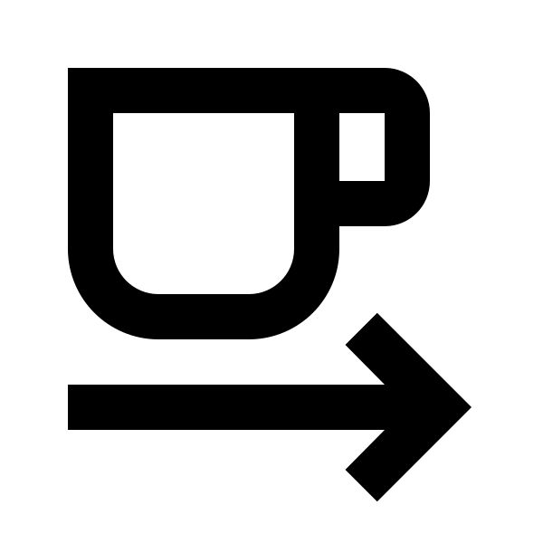 Coffee To Go Outline