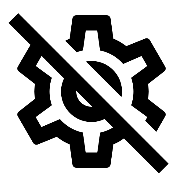 Cog Off Outline