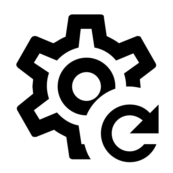 Cog Refresh Outline