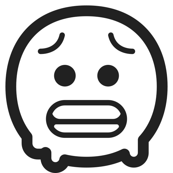 Cold Face High Contrast Vector