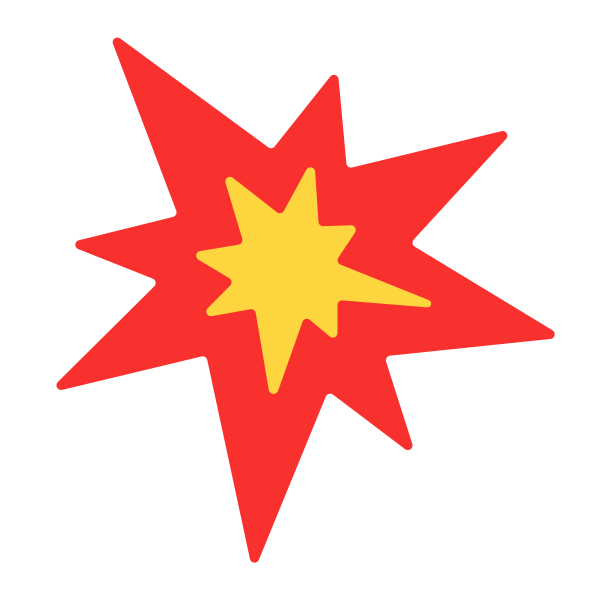 Collision Flat Vector