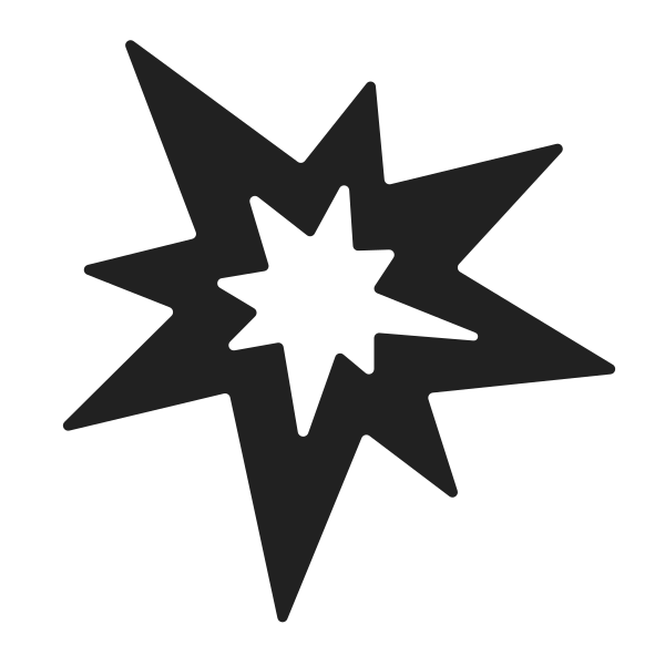 Collision High Contrast Vector