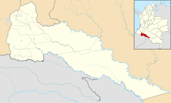 Colombia Putumayo Location Map (+urban Areas +locator Map)