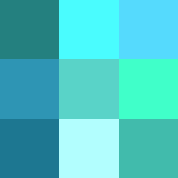 Color Icon Cyan