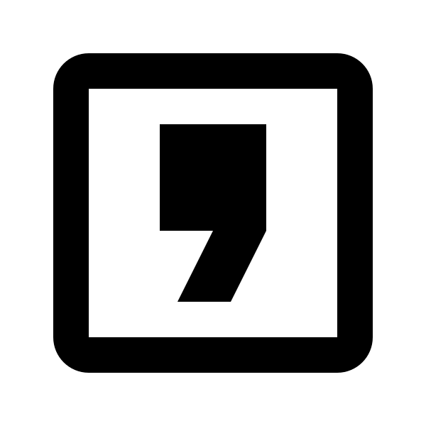 Comma Box Outline