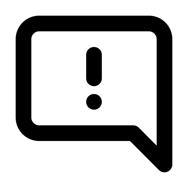 Comment Alt Exclamation