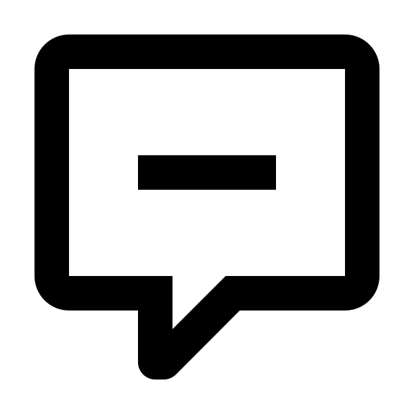 Comment Minus Outline