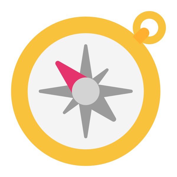 Compass Flat Vector