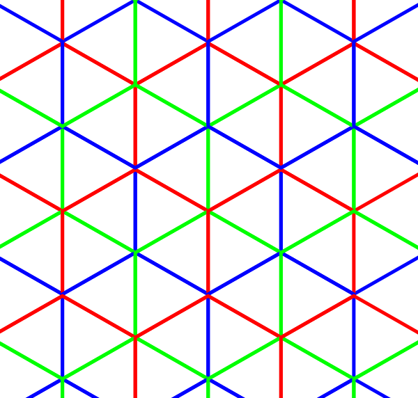 Compound 3 Hexagonal Tilings