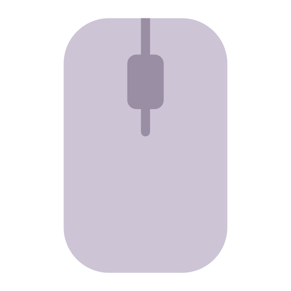 Computer Mouse Flat Vector