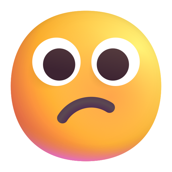 Confused Face Color Vector