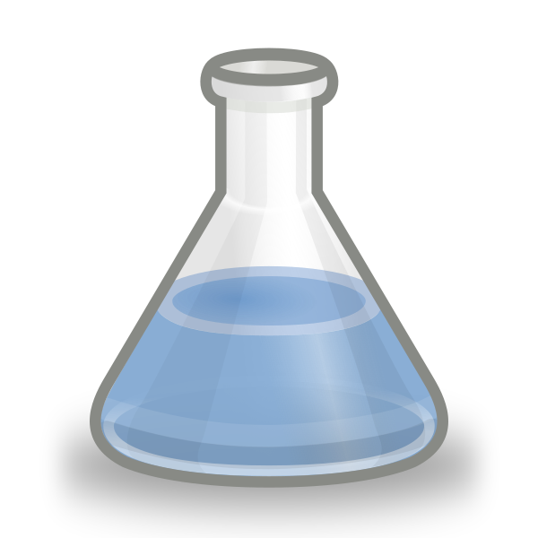 Conical Flask Blue