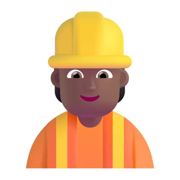 Construction Worker Color Medium Dark