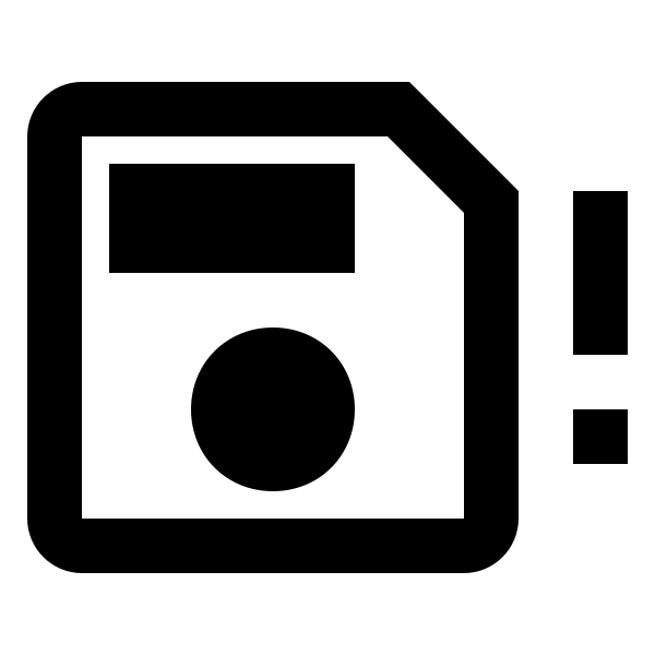 Content Save Alert Outline