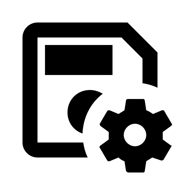 Content Save Cog Outline