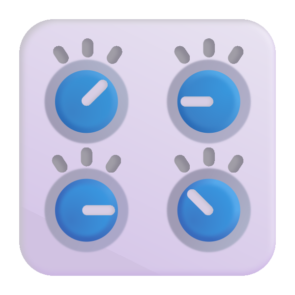 Control Knobs Color Vector