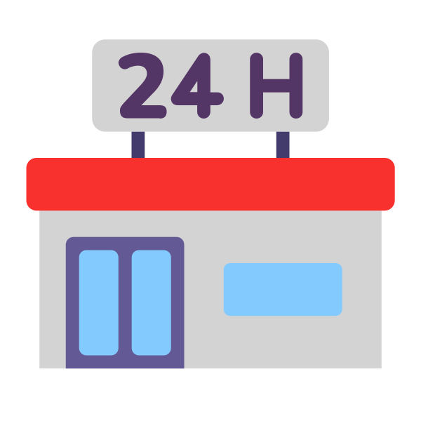Convenience Store Flat Vector
