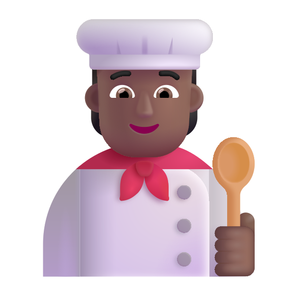 Cook Color Medium Dark Vector