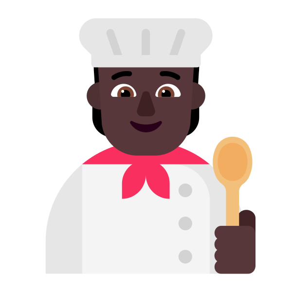 Cook Flat Dark Vector