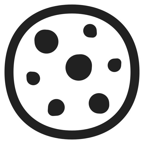 Cookie High Contrast Vector