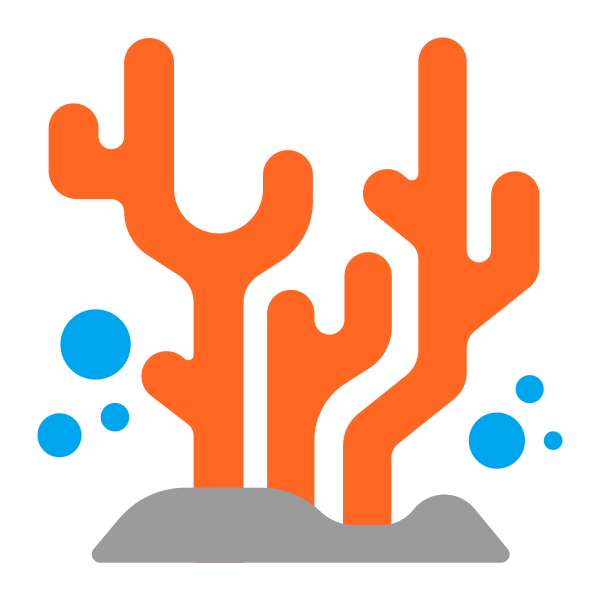 Coral Flat Vector