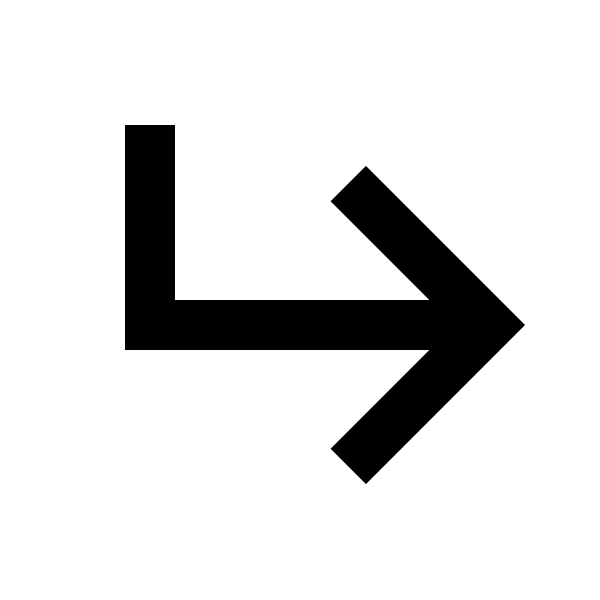 Corner Down Right Line