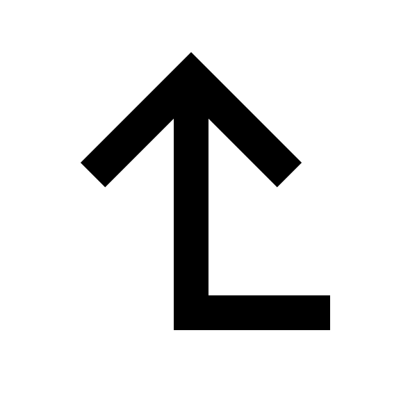 Corner Left Up Line