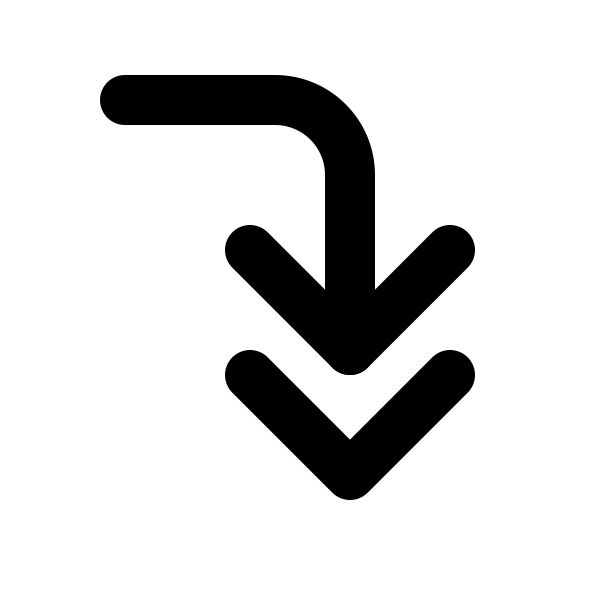 Corner Right Down Double