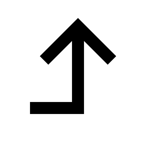 Corner Right Up Line