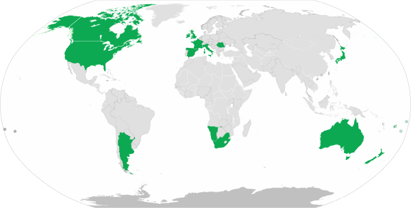 Countries At The 1999 RWC
