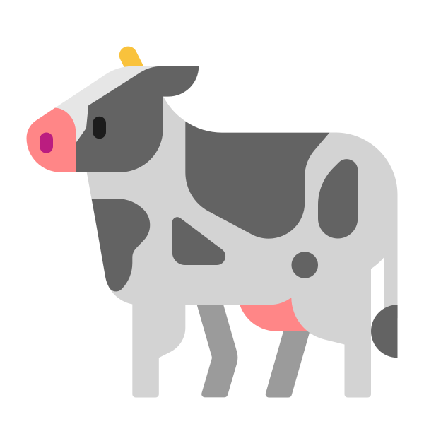Cow Flat Vector