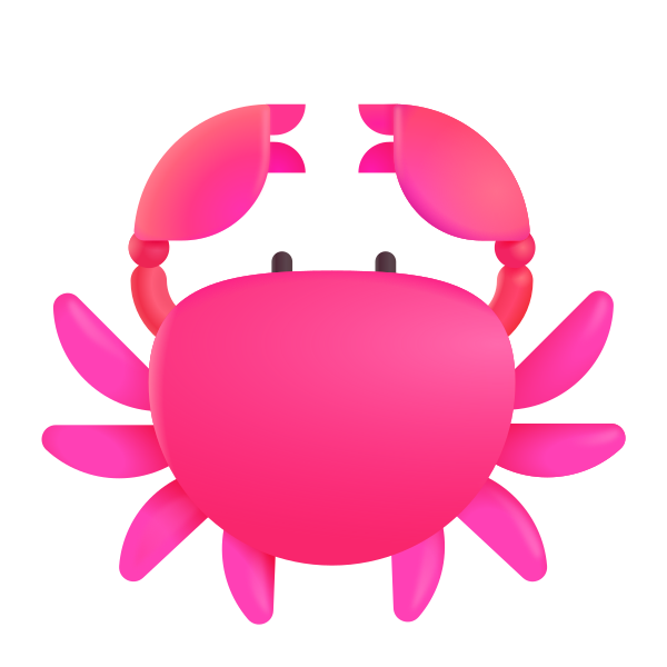 Crab Color Vector