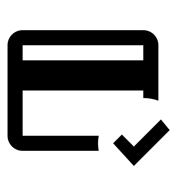 Credit Card Check Outline