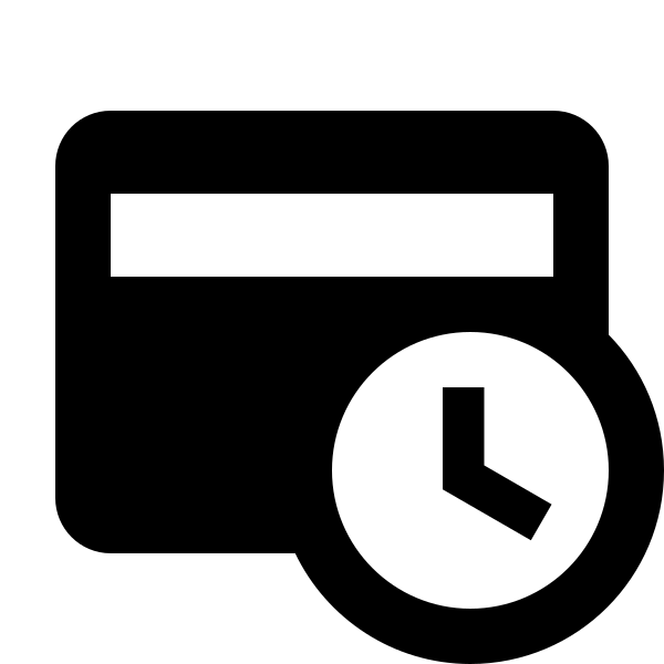 Credit Card Clock